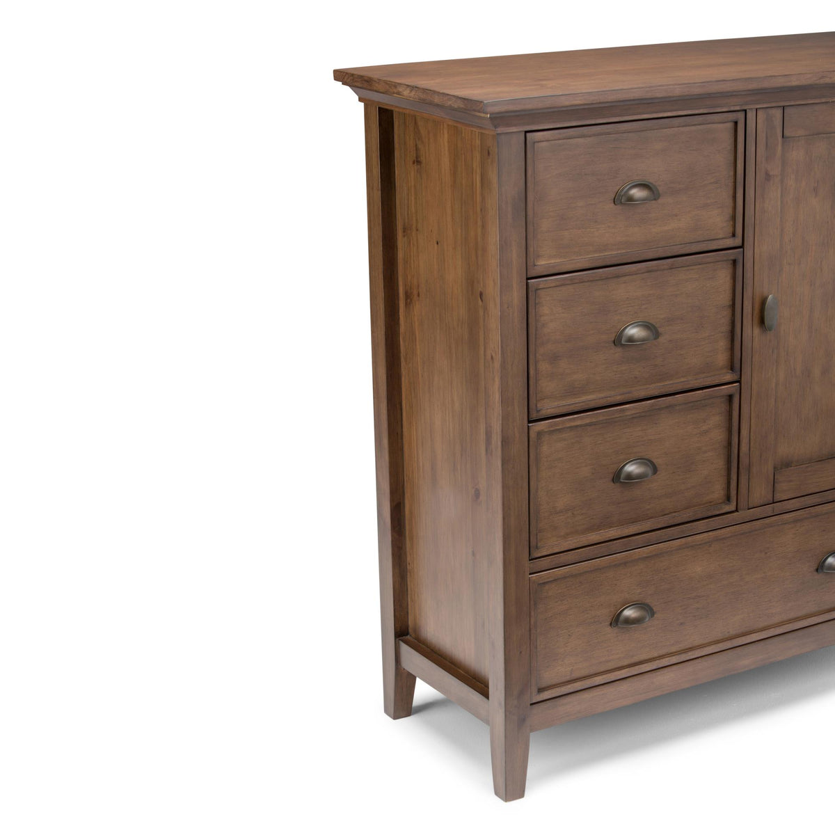 Diary 39 inch Wide Solid Wood Medium Storage Cabinet in Rustic Natural Aged Brown