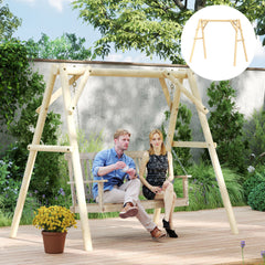 660 lbs Porch Swing Frame, A-Frame Hanging Chair Stand Only for DIY Painting, Swing Chair Stand for Backyard, Patio