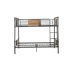 Agamemnon Sandy Black & Dark Bronze Hand-Brushed Finish Full XL/Queen Bunk Bed