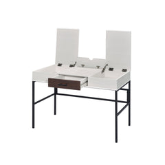 Epic Natural & Black Finish Writing Desk W/USB