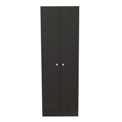 Valhalla Cabinet 71" H, Two Doors, Five Internal Shelves, Black