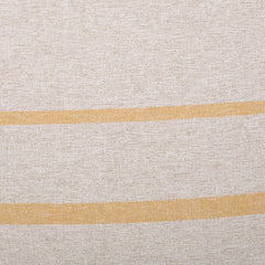 Hector 5 Foot Rounded Bean Bag, Natural Color / Striped Yellow