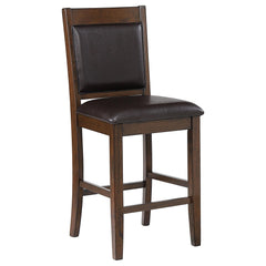 Orion Walnut Upholstered Counter Chair (Set of 2)