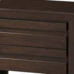 Armageddon Nightstand with Two Drawers, Brown