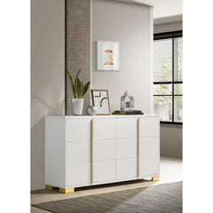 Eternity White 6-drawer Dresser