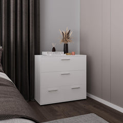 Vista Wide Four Drawer Dresser, Bedroom Storage, White