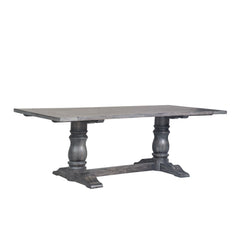 Poem Weathered Gray Finish Dining Table