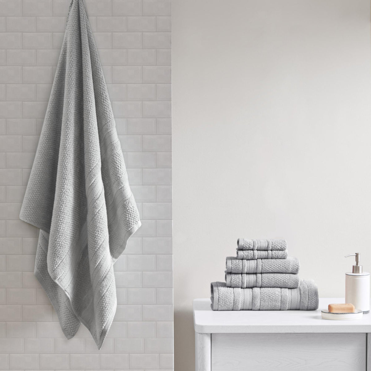 Nova Soft Cotton Quick Dry Bath Towel 6 Piece Set