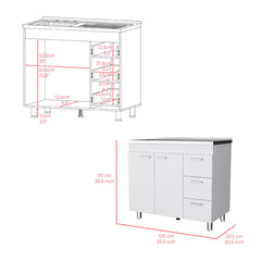 Millennium Sink Kisco, Kitchen, White