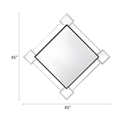 Display Mirrored & Chrome Finish Accent Mirror (Assembled)
