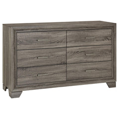 Hestia Brown Oak 6-drawer Dresser Cabinet