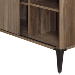 Cosmos 48" Gray Oak & Black Finish Writing Desk