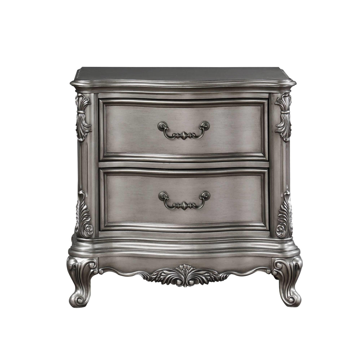 Artemis Antique Platinum Finish NightStand