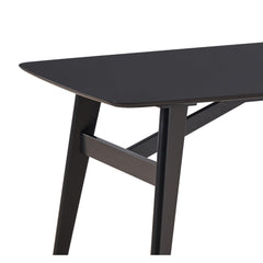 Mercury Black Finish Dining Table