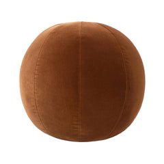 Story 12" Round Sphere Accent Ball Throw Pillow Burnt Orange Performance Velvet