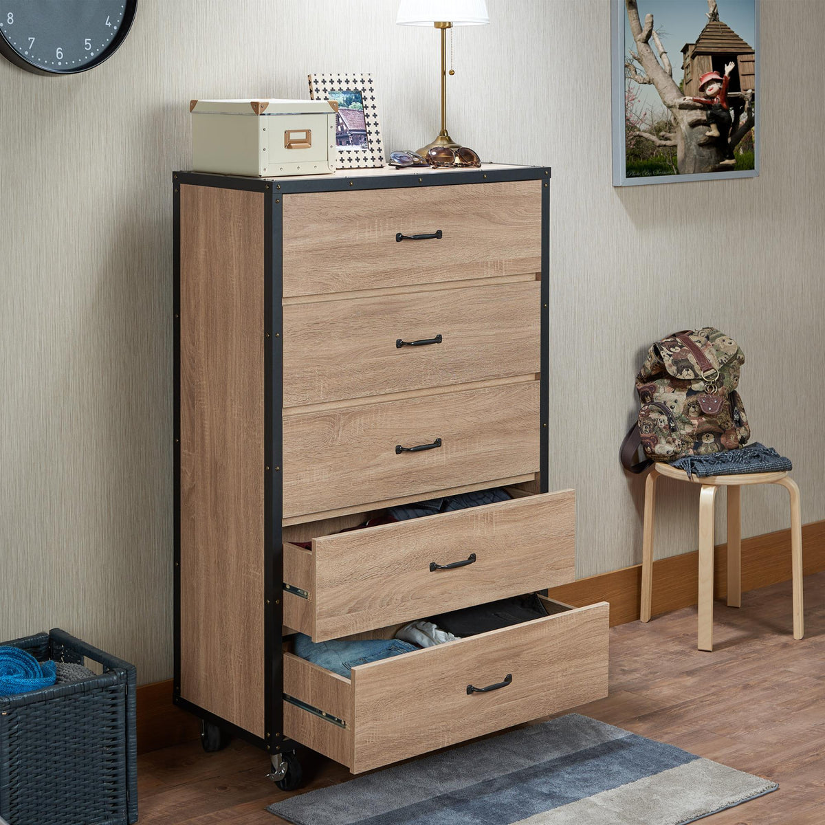 Sun Weathered Light Oak Finish Chest
