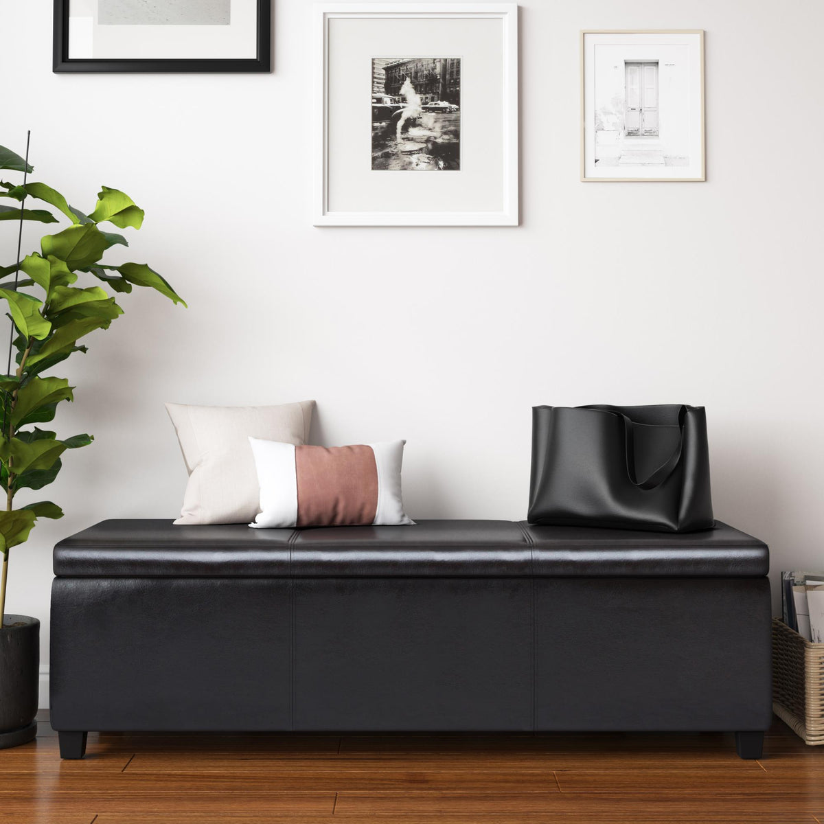 Quasar Extra Large Storage Ottoman Bench