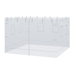 Canopy Screen Walls, Replacement Netting with 6 Service Windows and 1 Door, for 10' x 10' Canopy Tent, White