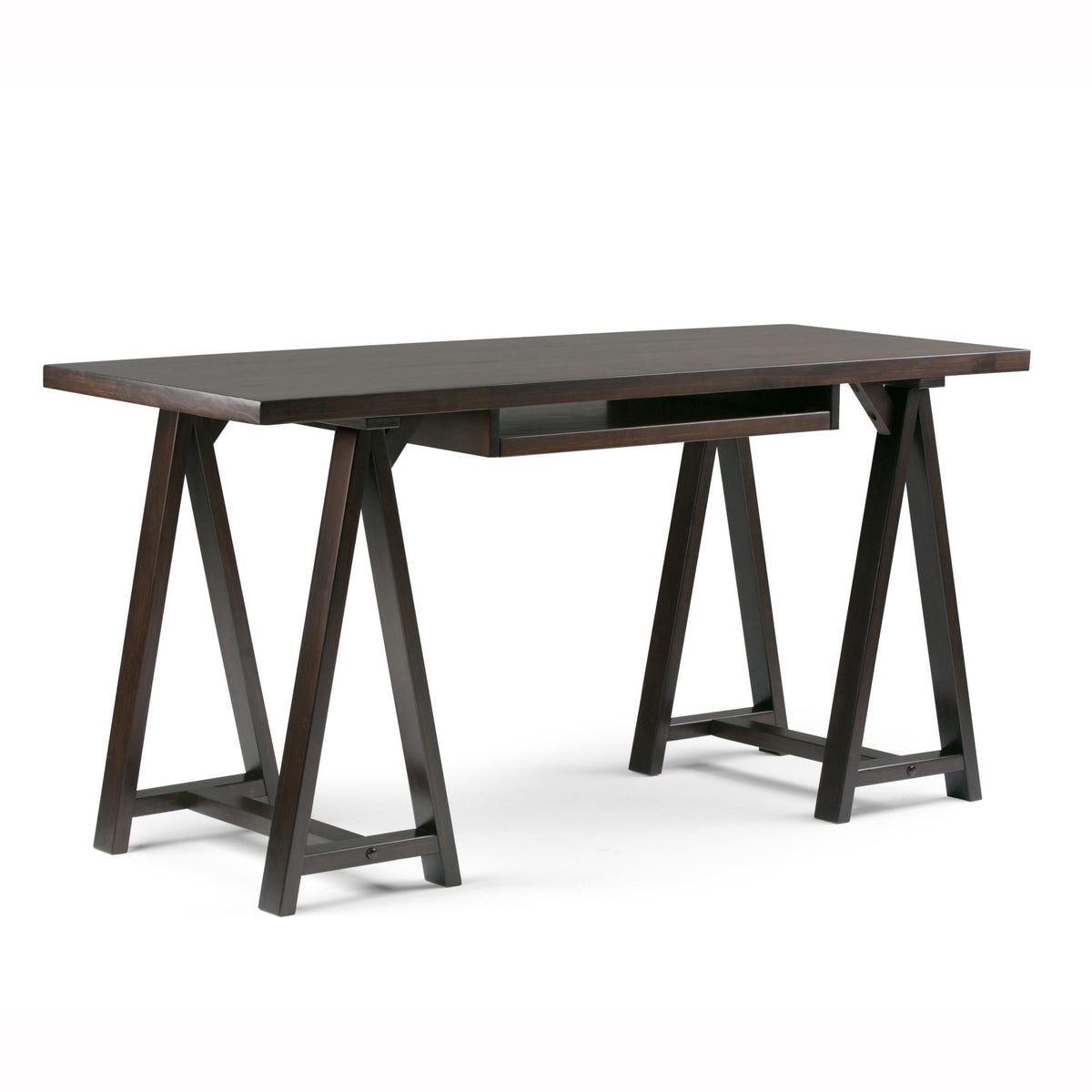Crest - Desk - Dark Chestnut Brown