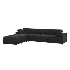 Corduroy Reversible Modular Sectional