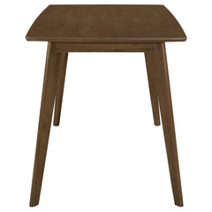 Retro Chestnut Dining Table with Angled Legs