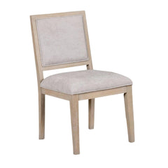 Hecuba Dining Side Chair Set of 2, Rustic Panel Design Tawny Brown Wood