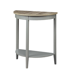 Ode Natural Oak & Gray Finish Console Table