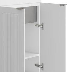 Epic - 24" Laundry Cabinet with Faucet and Stainless Steel Sink - White