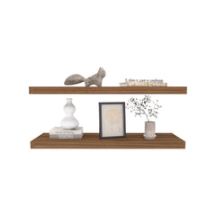 Floating Shelf Dallas, Living Room, Mahogany