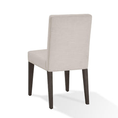 Legend 19 Inch Parson Style Dining Chair, Rubberwood, Set of 2, Light Gray