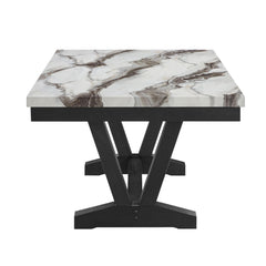 Legend Marble Black and White Dining Table