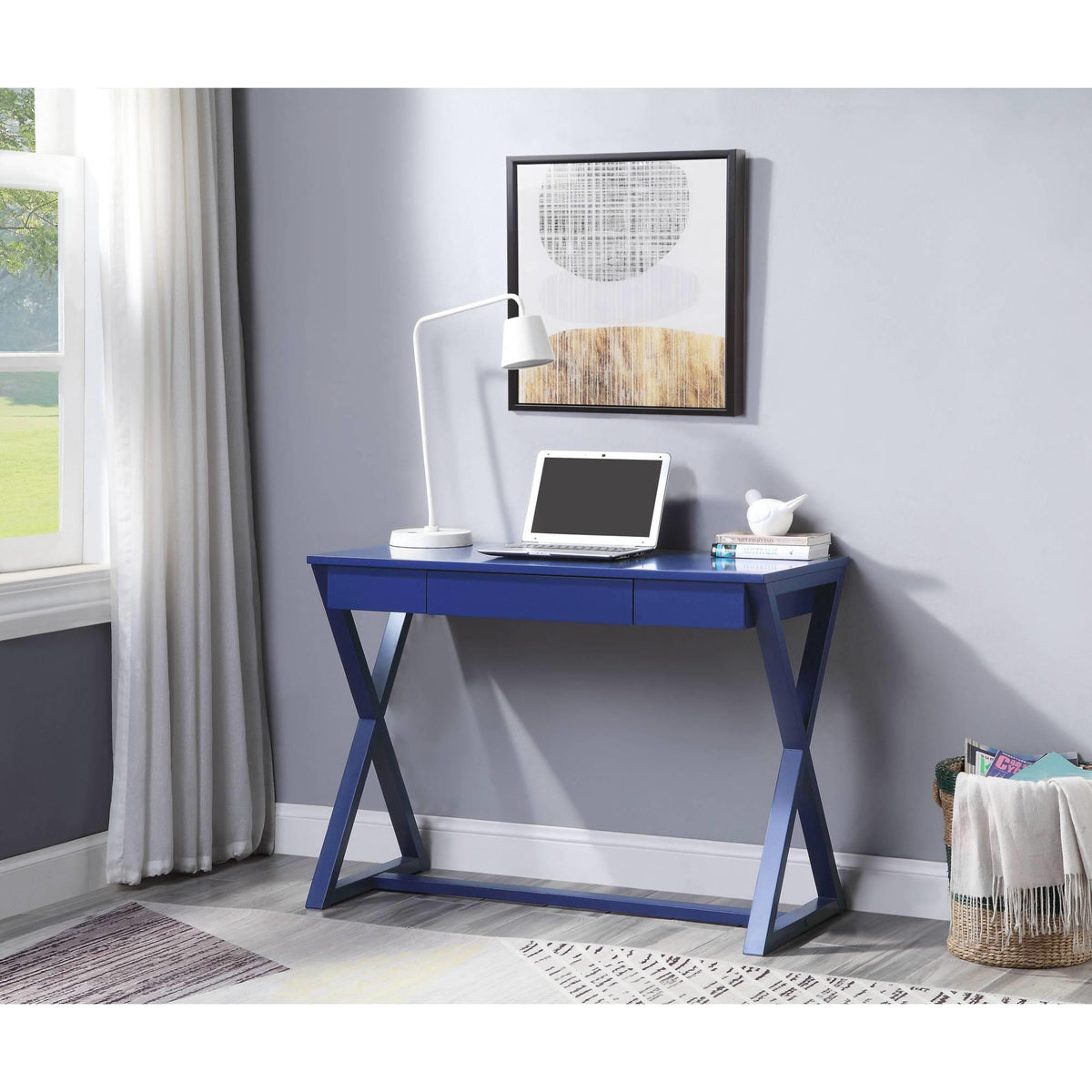 Neptune Twilight Blue Finish Writing Desk