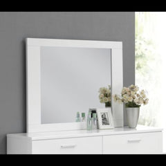 Theseus White Finish Mirror