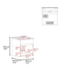 Quasar 18" Wide Floating Bathroom Vanity, With One Cabinet And Two Shelves, Black