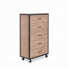 Pluto Light Oak 5-Drawer Chest