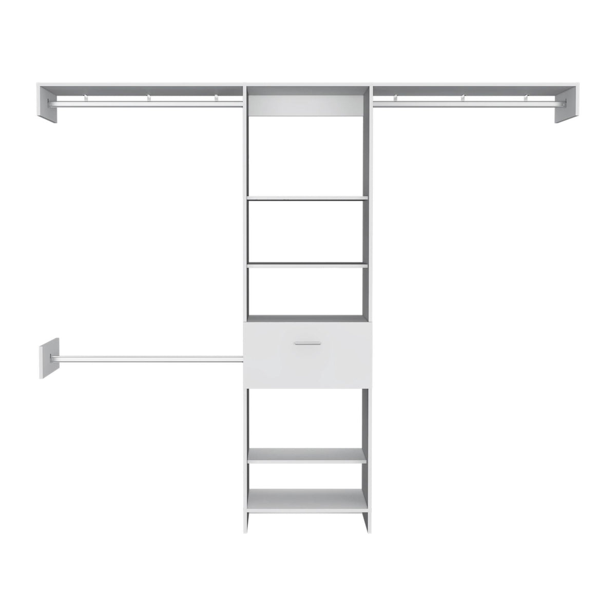 150 Closet System British, Bedroom, Black
