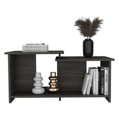 Story 3 Coffee Table, Lower Open Shelf -Espresso
