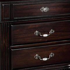 Sonata Traditional Style Beautiful Nightstand, Dark Walnut