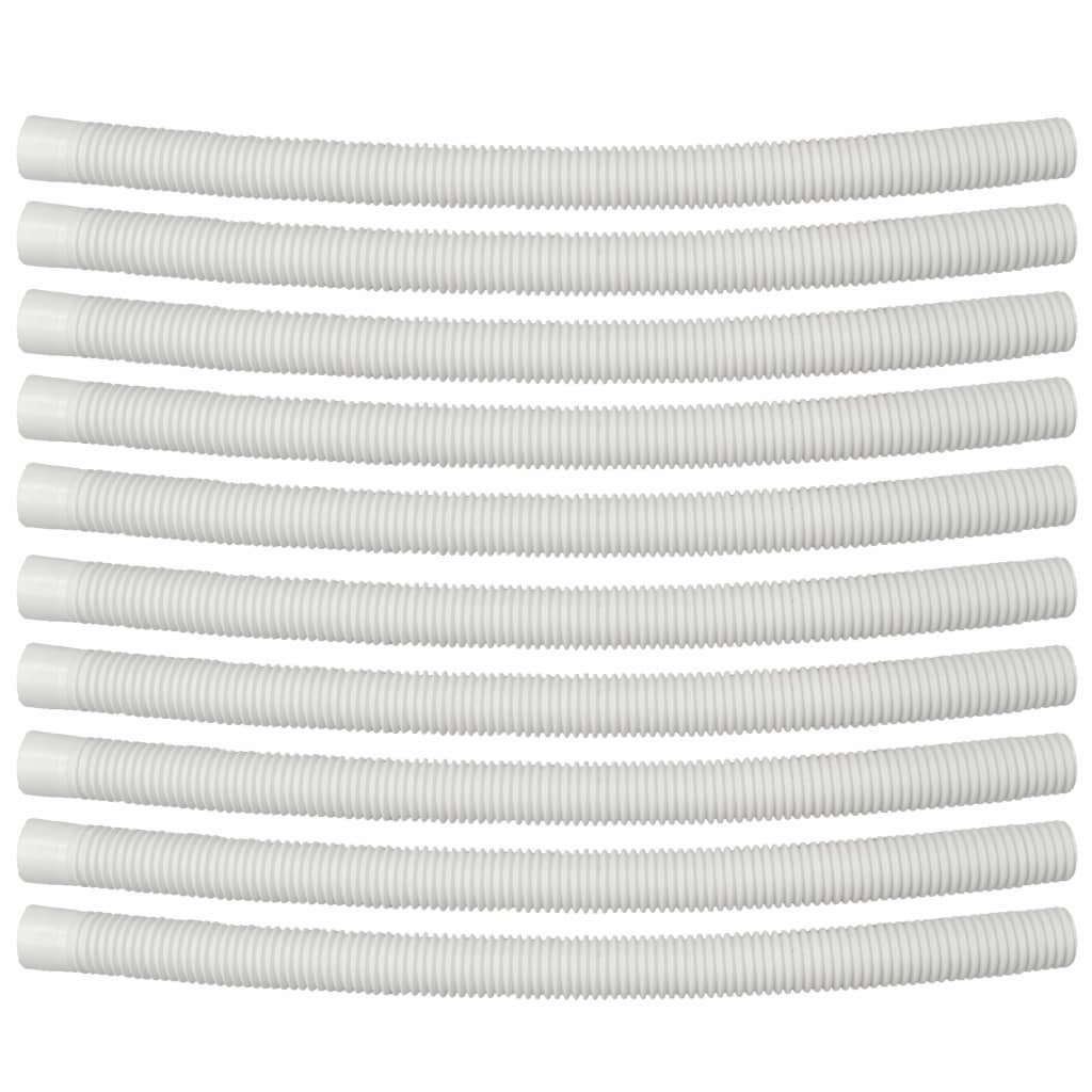 Bostome automatic swimming pool bottom cleaner with white hoses.