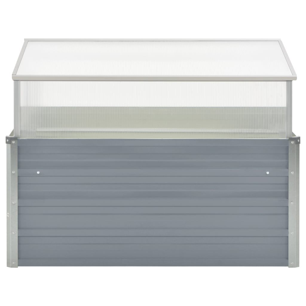 Greenhouse 39.4x39.4x33.5 Galvanized Steel Gray