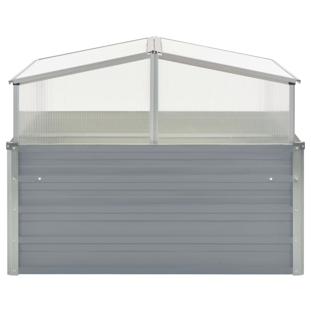 Greenhouse 39.4x39.4x33.5 Galvanized Steel Gray