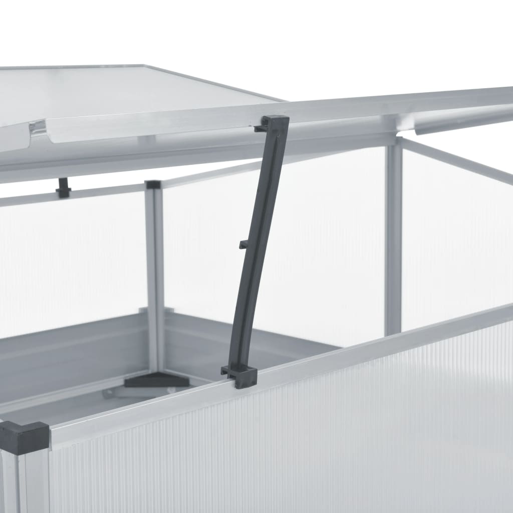Greenhouse 39.4x39.4x33.5 Galvanized Steel Gray