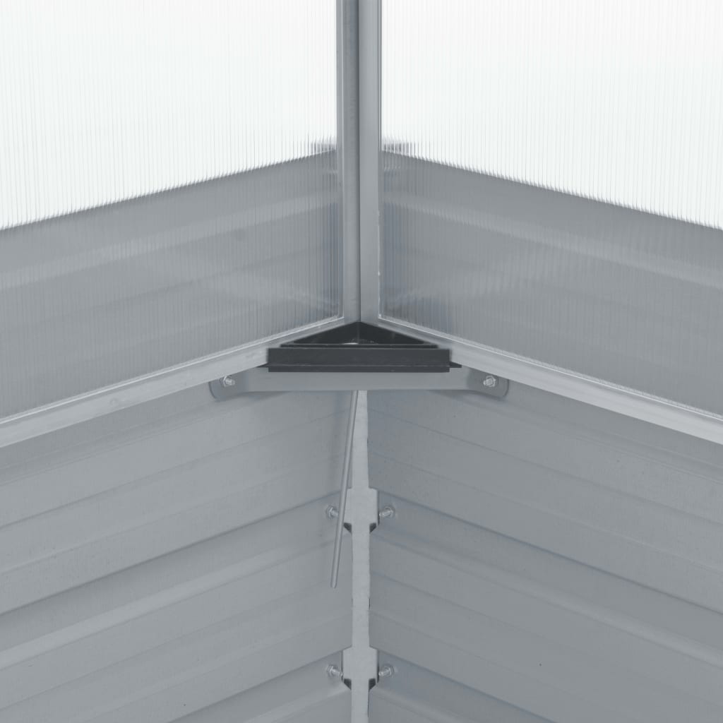 Greenhouse 39.4x39.4x33.5 Galvanized Steel Gray