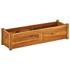 Garden Raised Bed Acacia Wood 39.4x11.8x9.8