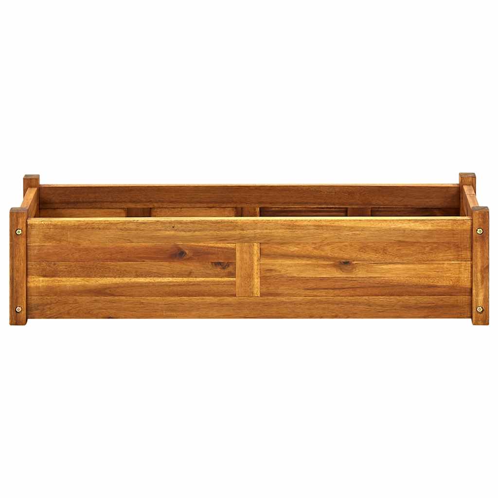 Garden Raised Bed Acacia Wood 39.4x11.8x9.8