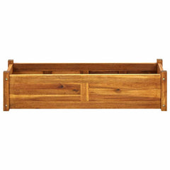 Garden Raised Bed Acacia Wood 39.4x11.8x9.8