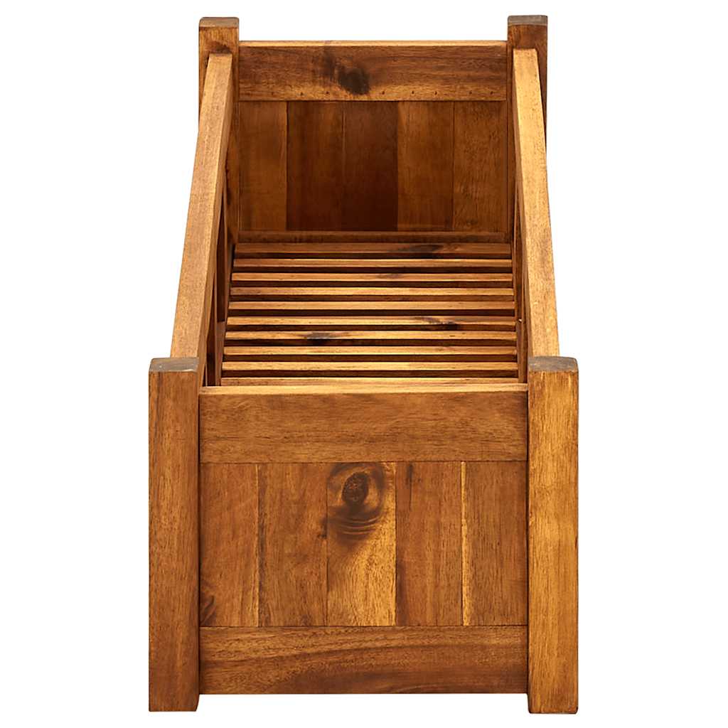 Garden Raised Bed Acacia Wood 39.4x11.8x9.8