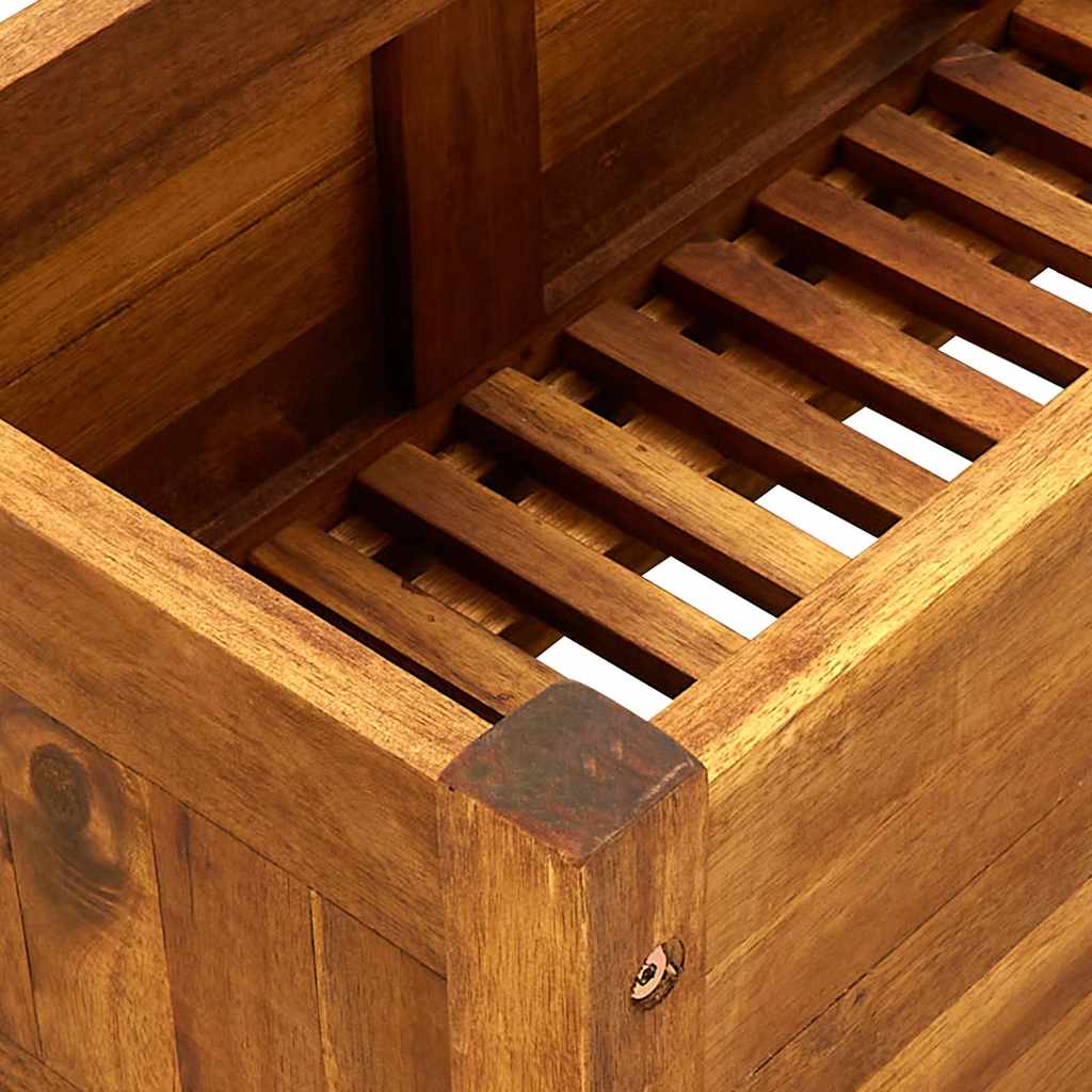 Garden Raised Bed Acacia Wood 39.4x11.8x9.8