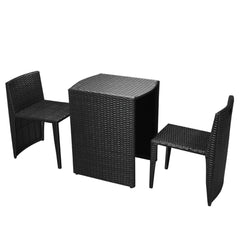 Dining Table And Chair Black and Cream White