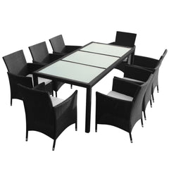 Garden Furniture Set Black